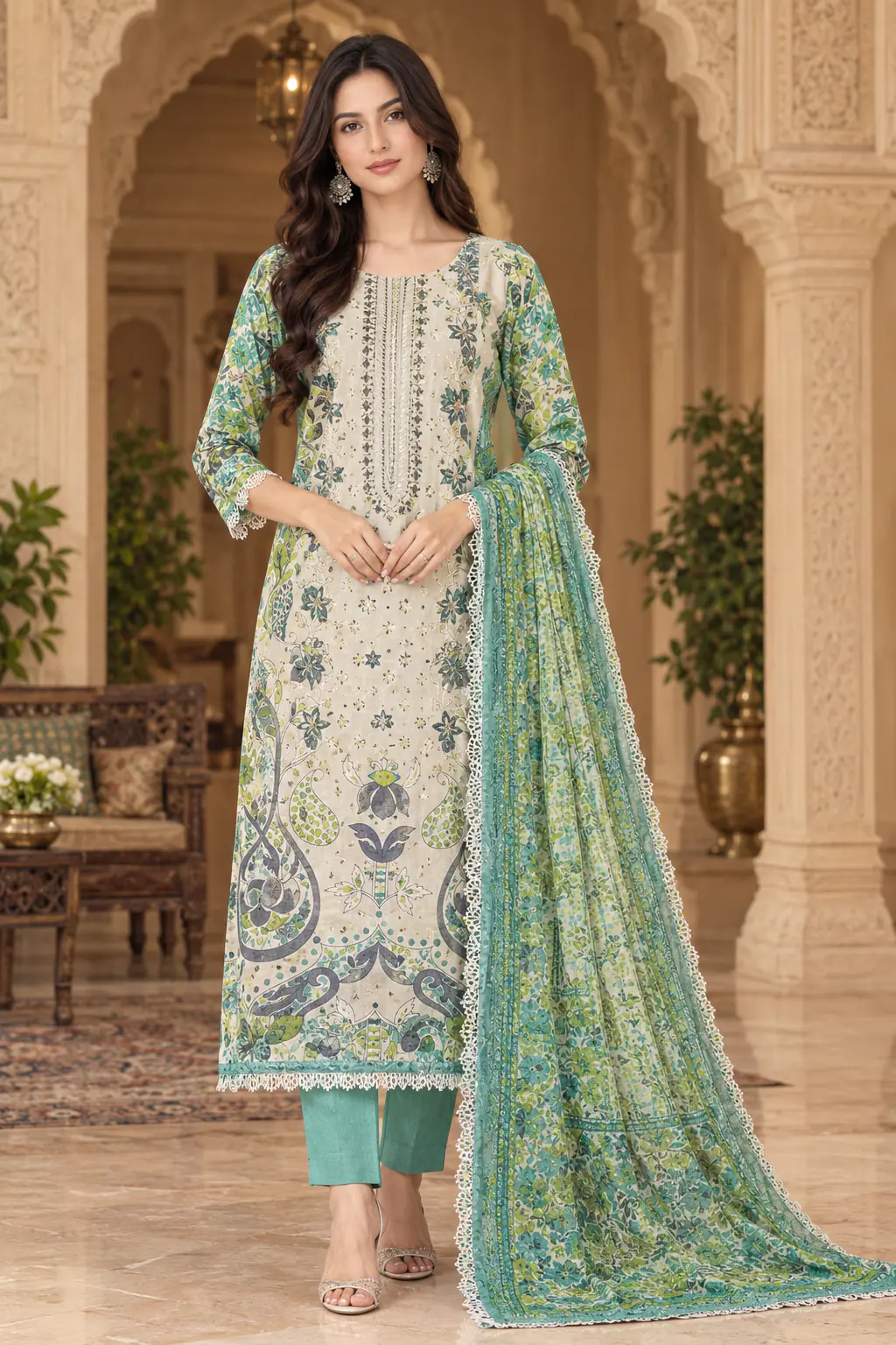 লিগ্যাসি ফ্যাশন থ্রি-পিস — ডিজাইন D.No-2653